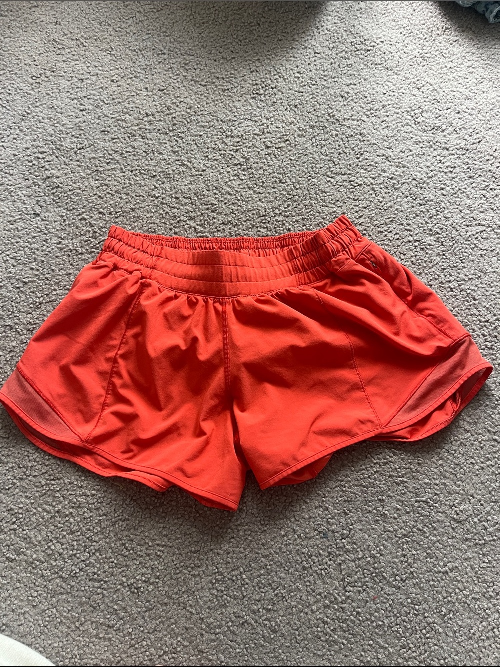 lululemon athletica Coral-Orange Athletic Shorts